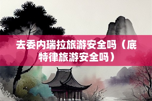 去委内瑞拉旅游安全吗（底特律旅游安全吗）