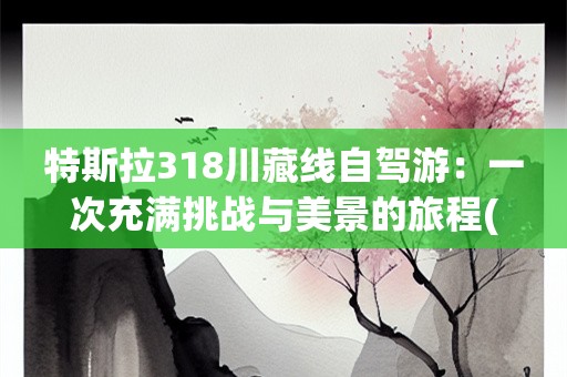 特斯拉318川藏线自驾游：一次充满挑战与美景的旅程(特斯拉318川藏线自驾游要多少天)