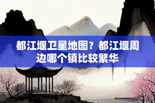 都江堰卫星地图？都江堰周边哪个镇比较繁华