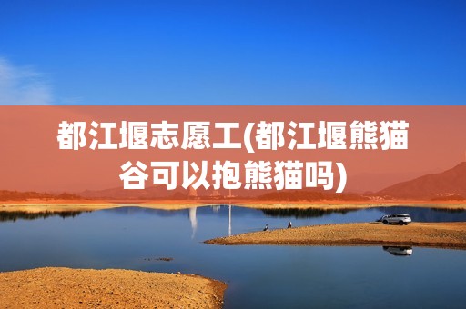 都江堰志愿工(都江堰熊猫谷可以抱熊猫吗)