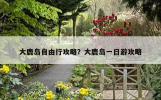 大鹿岛自由行攻略？大鹿岛一日游攻略