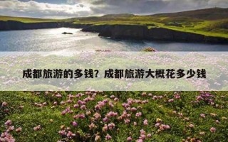 成都旅游的多钱？成都旅游大概花多少钱