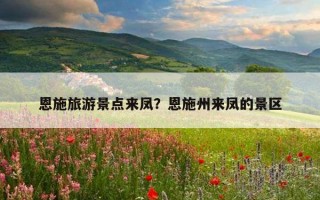 恩施旅游景点来凤？恩施州来凤的景区