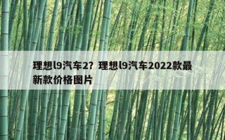 理想l9汽车2？理想l9汽车2022款最新款价格图片