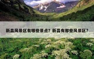 新昌风景区有哪些景点？新昌有那些风景区?
