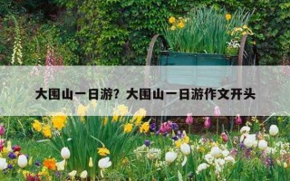 大围山一日游？大围山一日游作文开头
