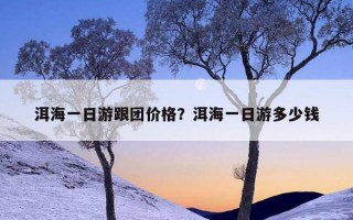 洱海一日游跟团价格？洱海一日游多少钱