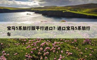 宝马5系旅行版平行进口？进口宝马5系旅行车