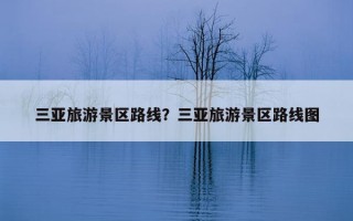 三亚旅游景区路线？三亚旅游景区路线图