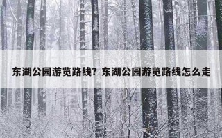 东湖公园游览路线？东湖公园游览路线怎么走