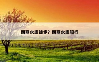 西丽水库徒步？西丽水库骑行