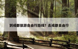 到成都旅游自由行路线?去成都自由行 到成都旅游自由行路线?去成都自由行