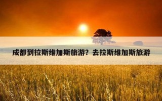 成都到拉斯维加斯旅游？去拉斯维加斯旅游