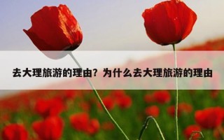 去大理旅游的理由？为什么去大理旅游的理由